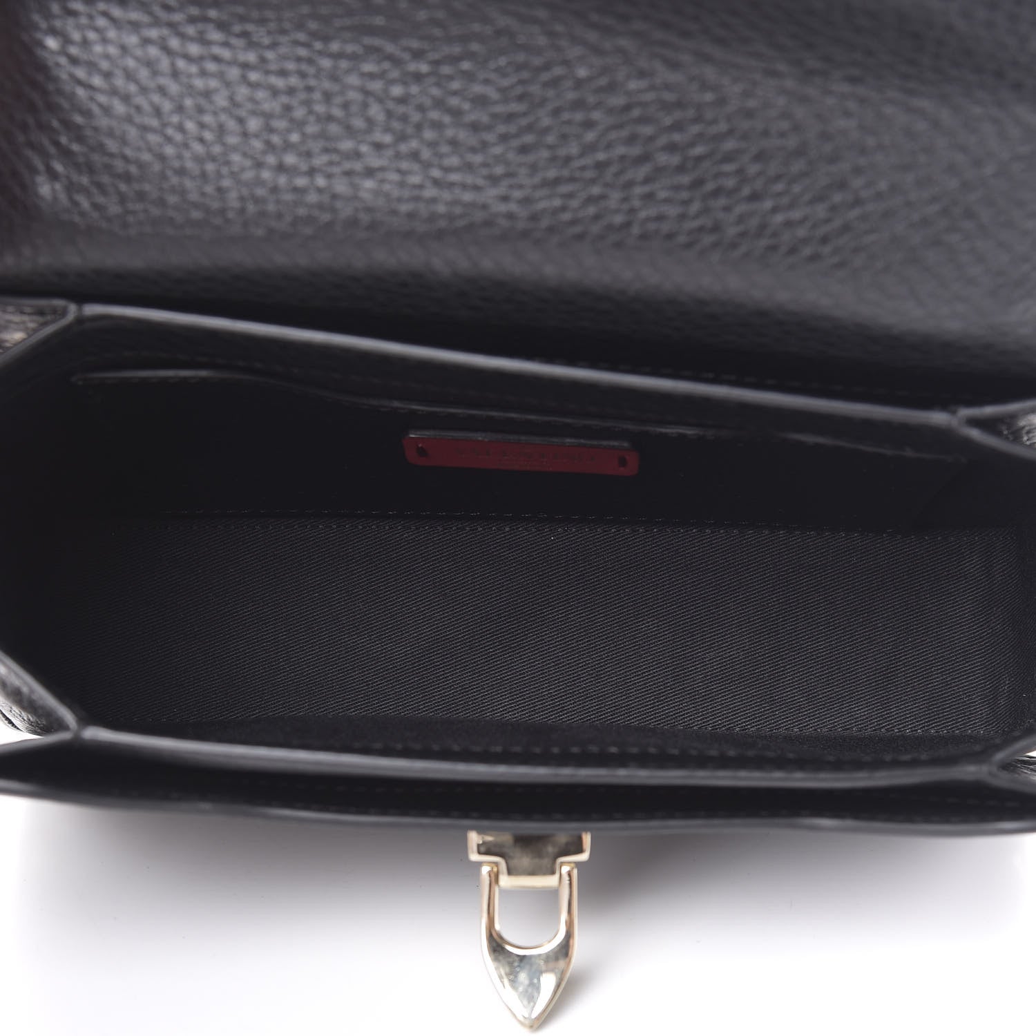 Valentino Garavani Grained Calfskin Medium Rockstud Chain Bag Black 5 of 10