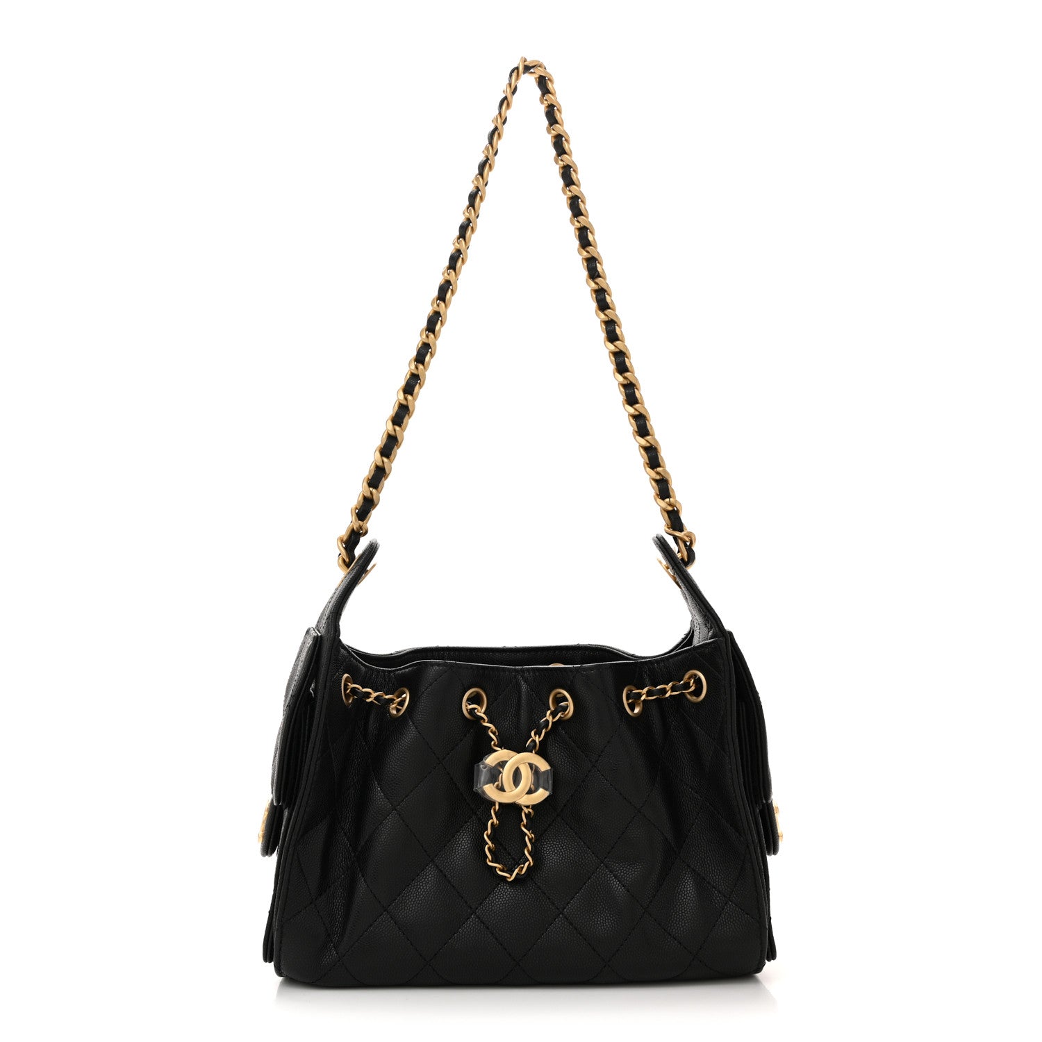 Chanel Caviar Quilted Mini Chanel 25 Handbag Black 1 of 11