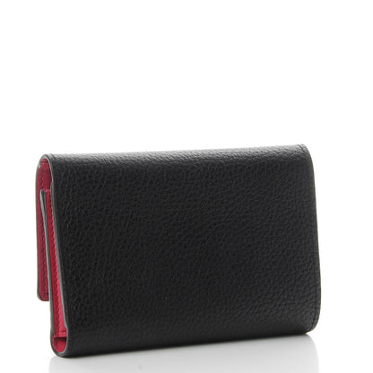 Louis Vuitton Taurillon Capucines Compact Wallet Black 3 of 8