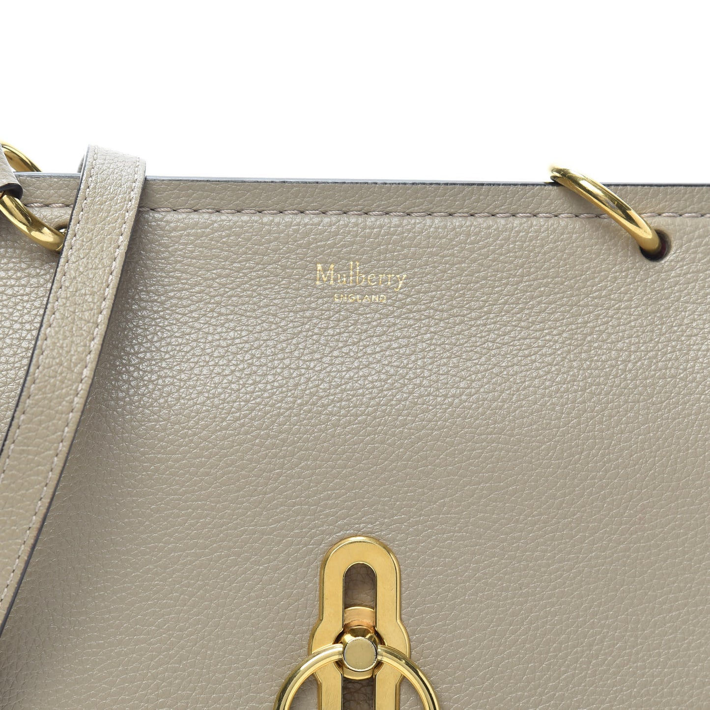 Small Classic Grain Small Amberley Satchel Solid Grey