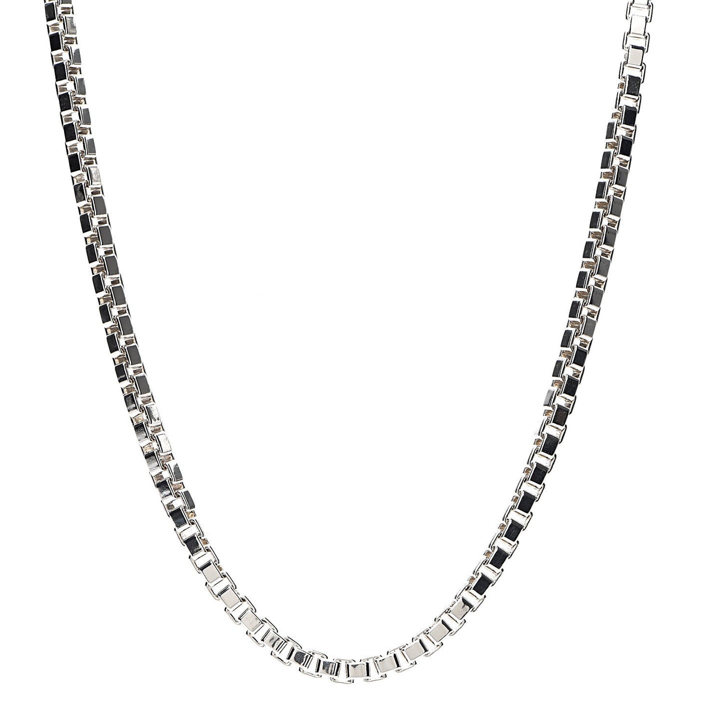 Sterling Silver 4mm Venetian Link Necklace