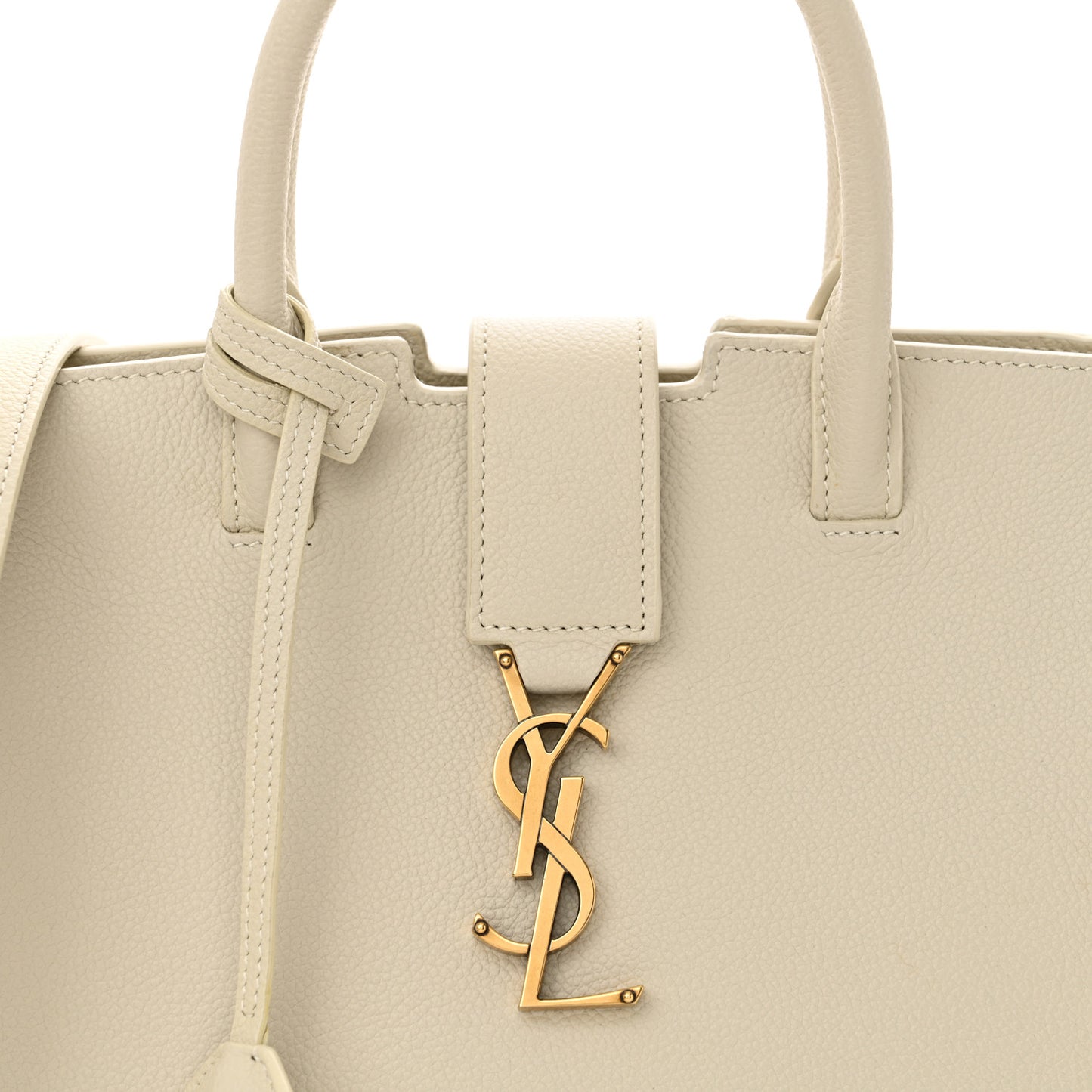Calfskin Baby Monogram Downtown Cabas White