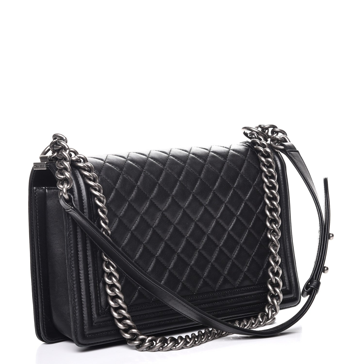 Chanel Lambskin Quilted New Medium Boy Flap Black 3 of 10