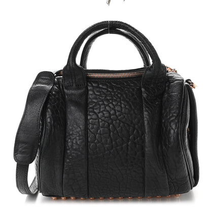 Alexander Wang Pebbled Lambskin Mini Rockie Black Rose Gold Hardware 1 of 9