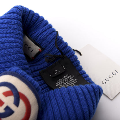 Gucci Wool Interlocking G Patch Visor L Blue 8 of 9