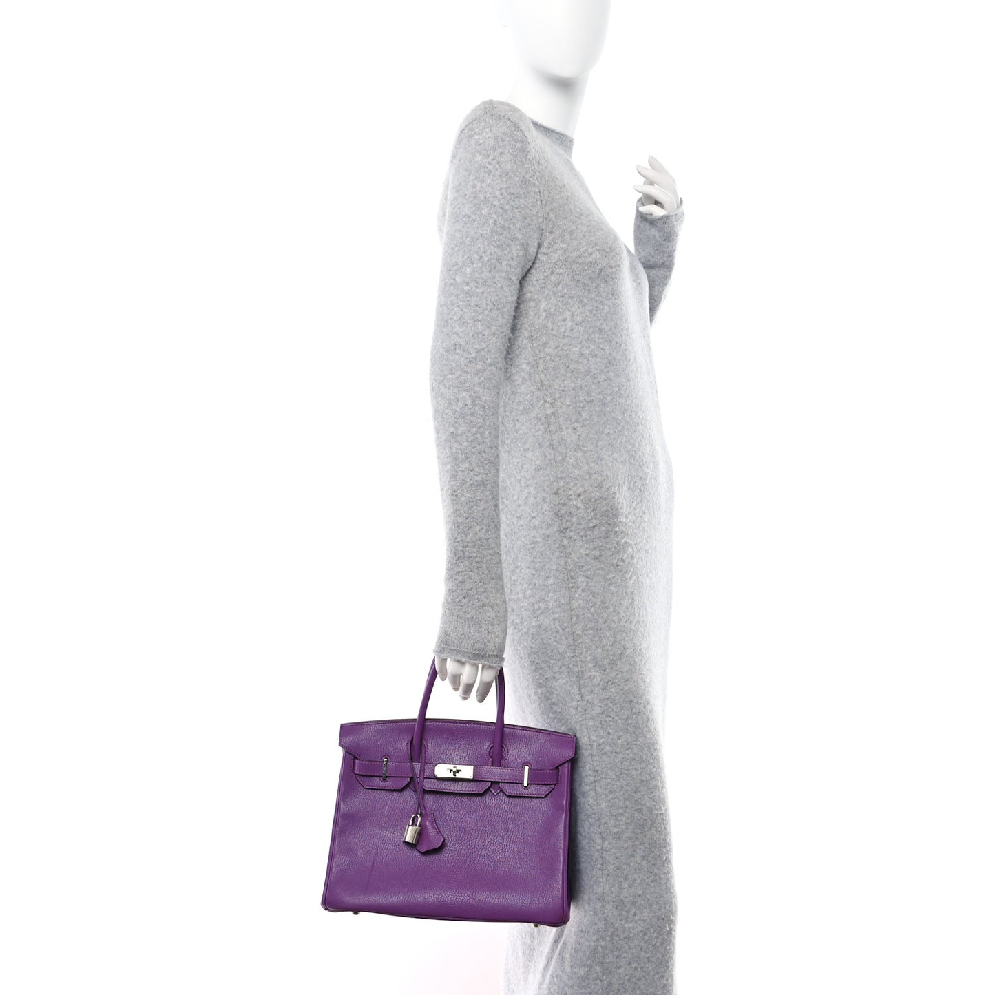 Chevre Mysore Birkin 30 Violet