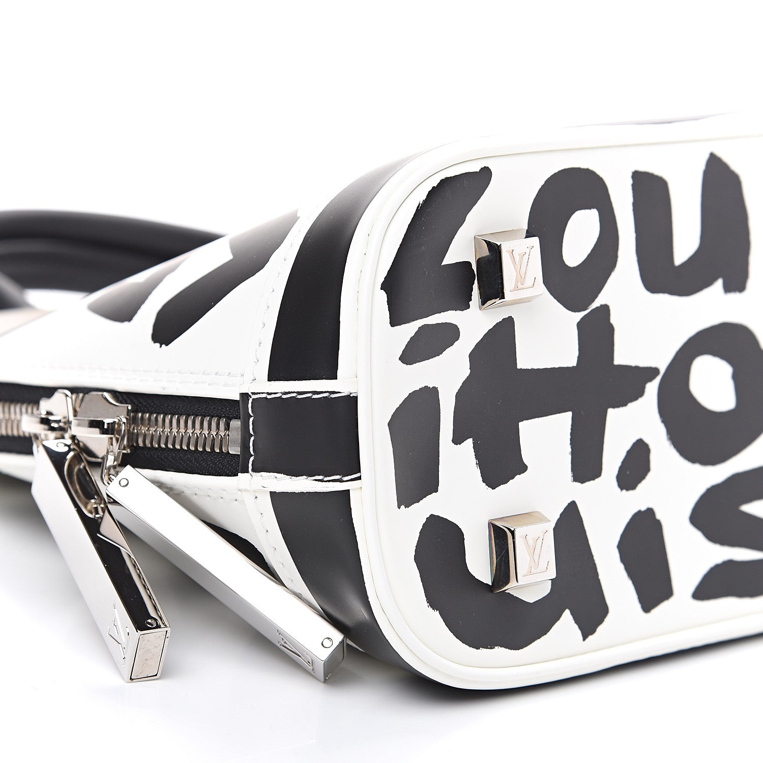 Louis Vuitton Graffiti Alma MM Black 6 of 7