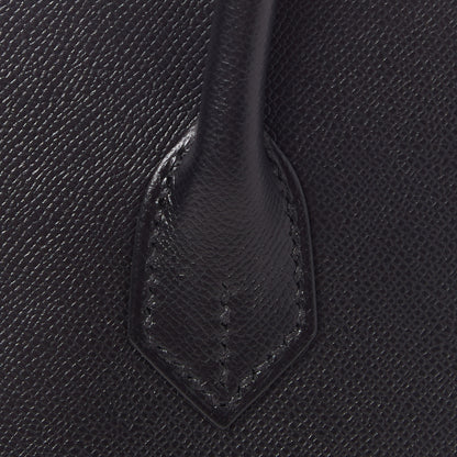 Hermes Madame Calfskin Birkin Sellier 25 Black 7 of 29