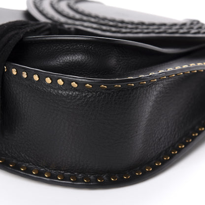 Chloe Suede Braided Small Hudson Shoulder Bag Black 7 of 12
