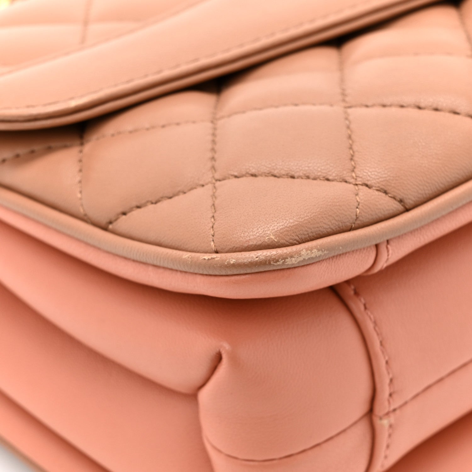 Chanel Lambskin Quilted Medium Coco Vintage Flap Beige 12 of 17