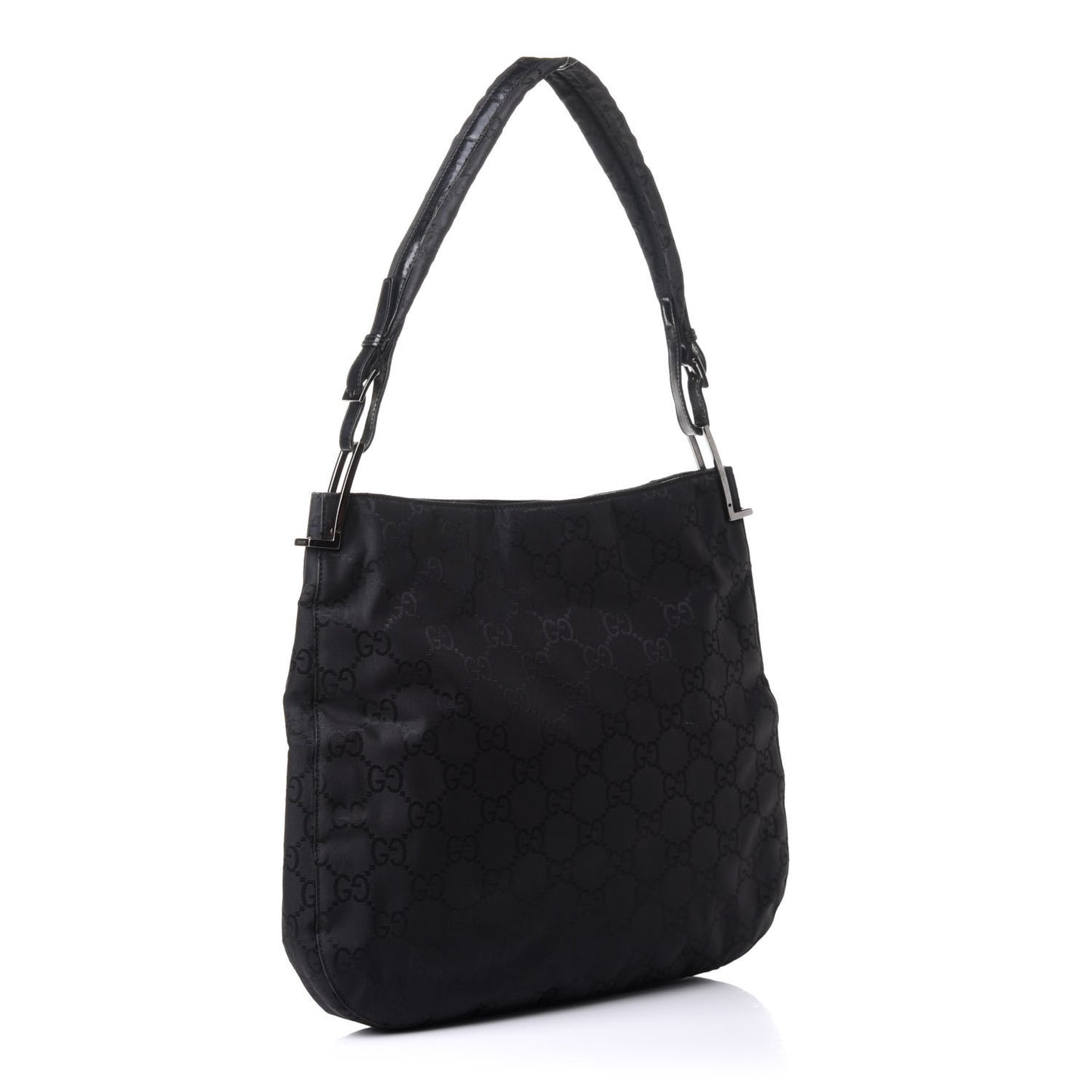 Nylon Monogram Hobo Black