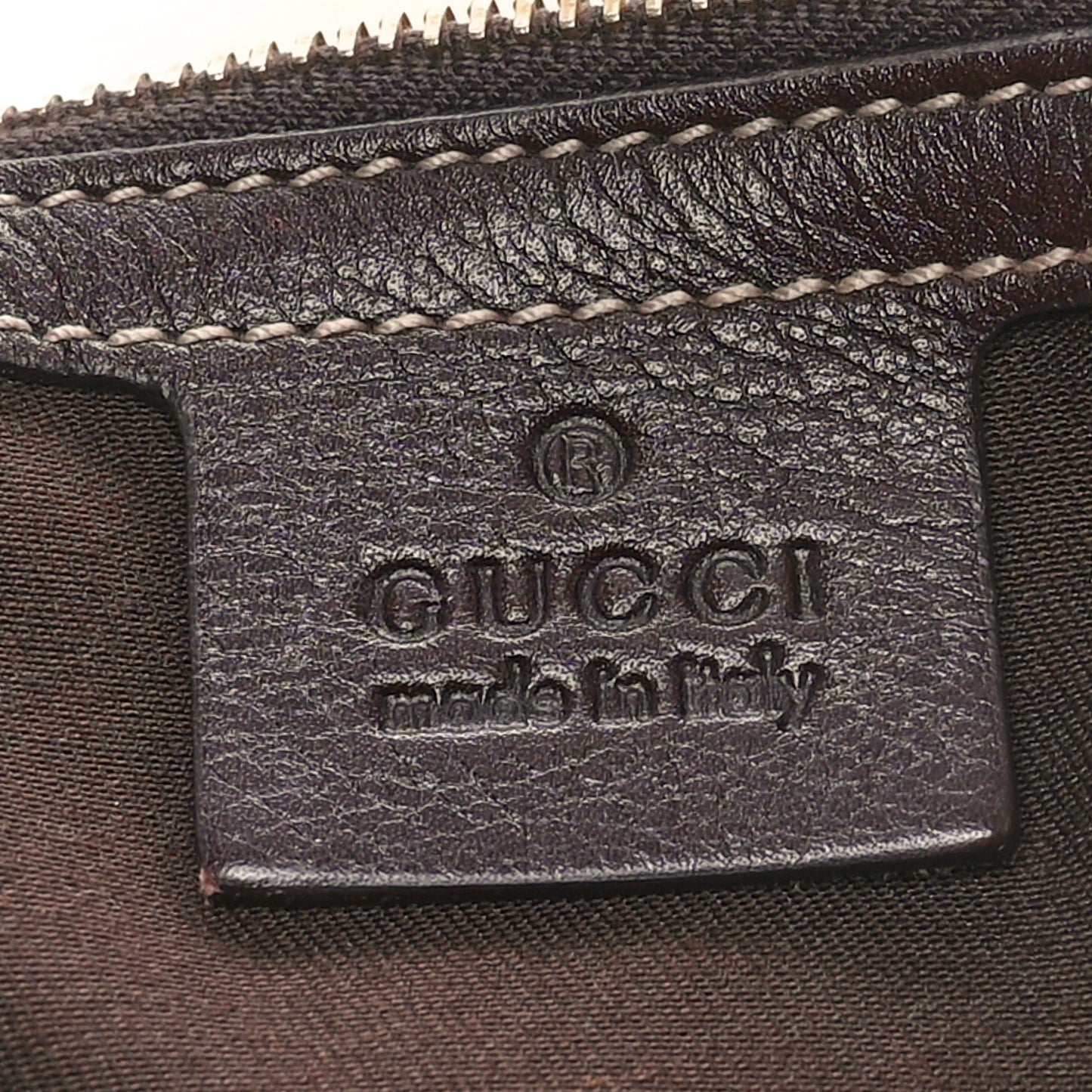 Calfskin Web Small Britt Shoulder Bag Brown