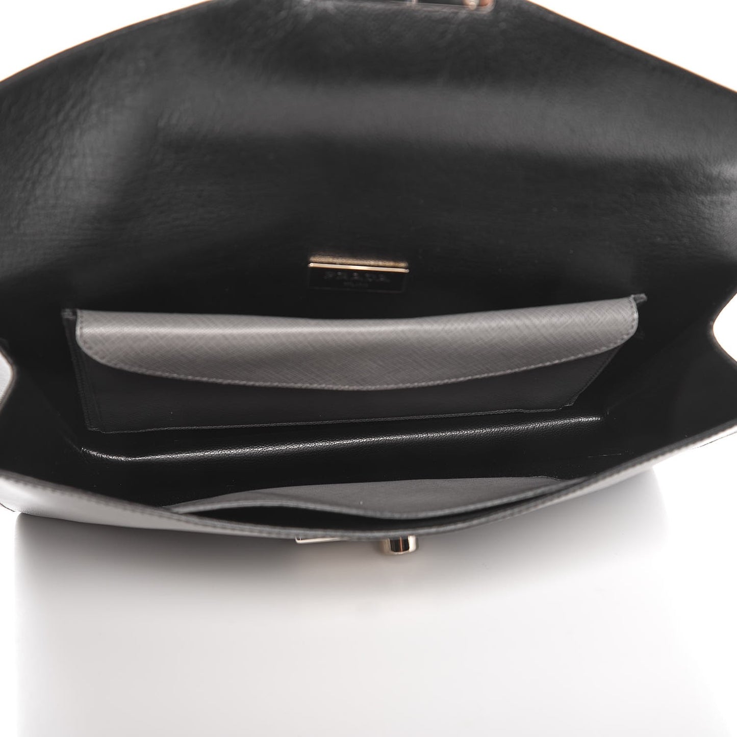 Saffiano Lux Sound Clutch Marmo