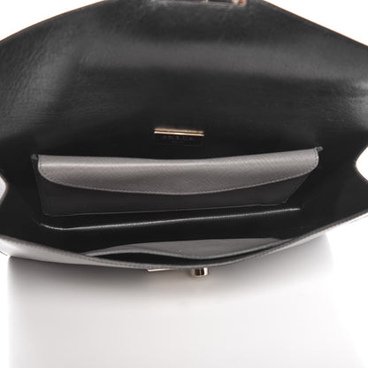 Prada Saffiano Lux Sound Clutch Marmo 5 of 7