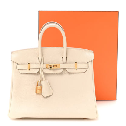 Hermes Togo Birkin 25 Craie 11 of 11