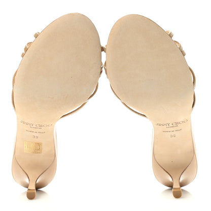 Jimmy Choo Patent Sandals 38 Beige 5 of 8