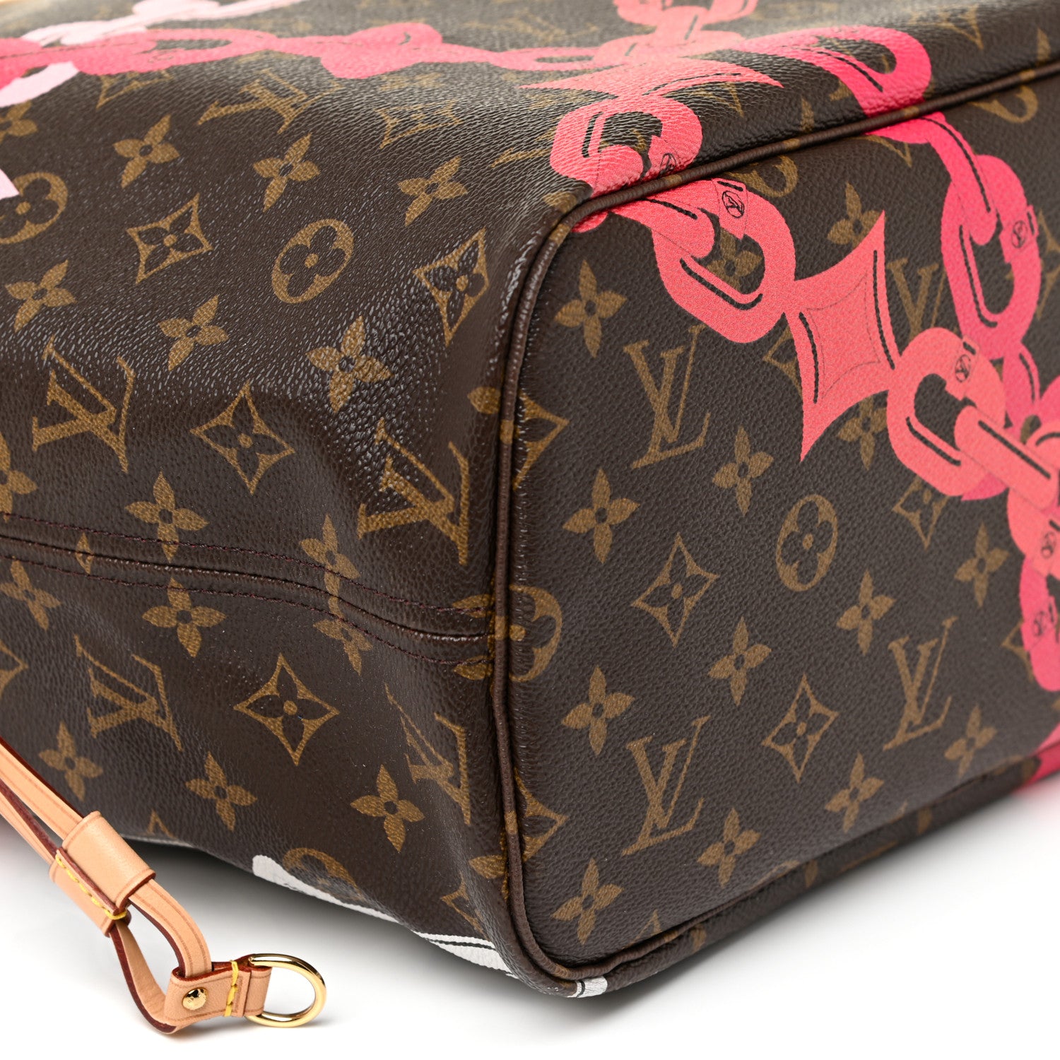Louis Vuitton Monogram Bay Neverfull MM Rose Ballerine Poppy 9 of 10