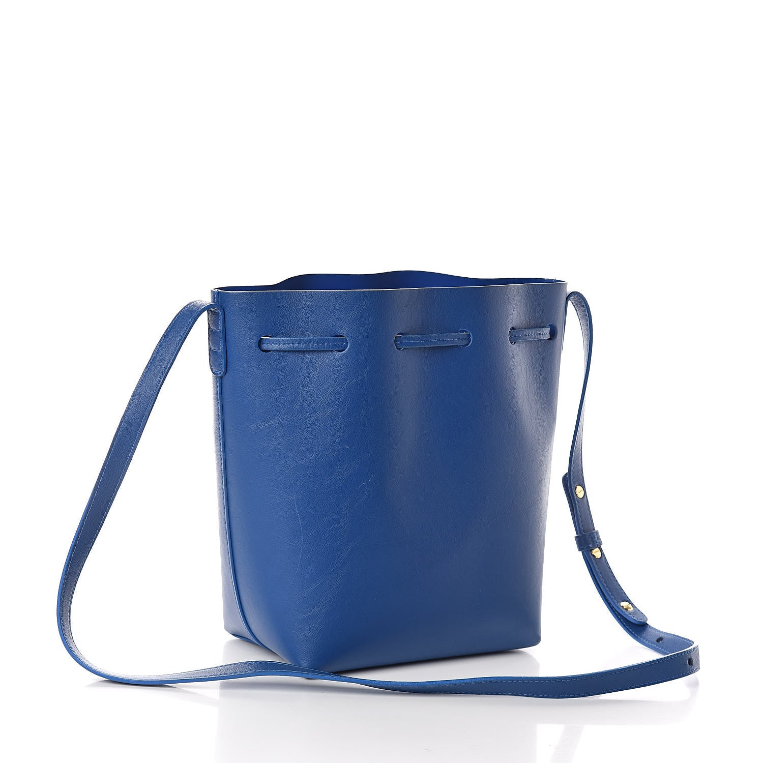 Mansur Gavriel Calfskin Mini Bucket Bag Royal 3 of 8
