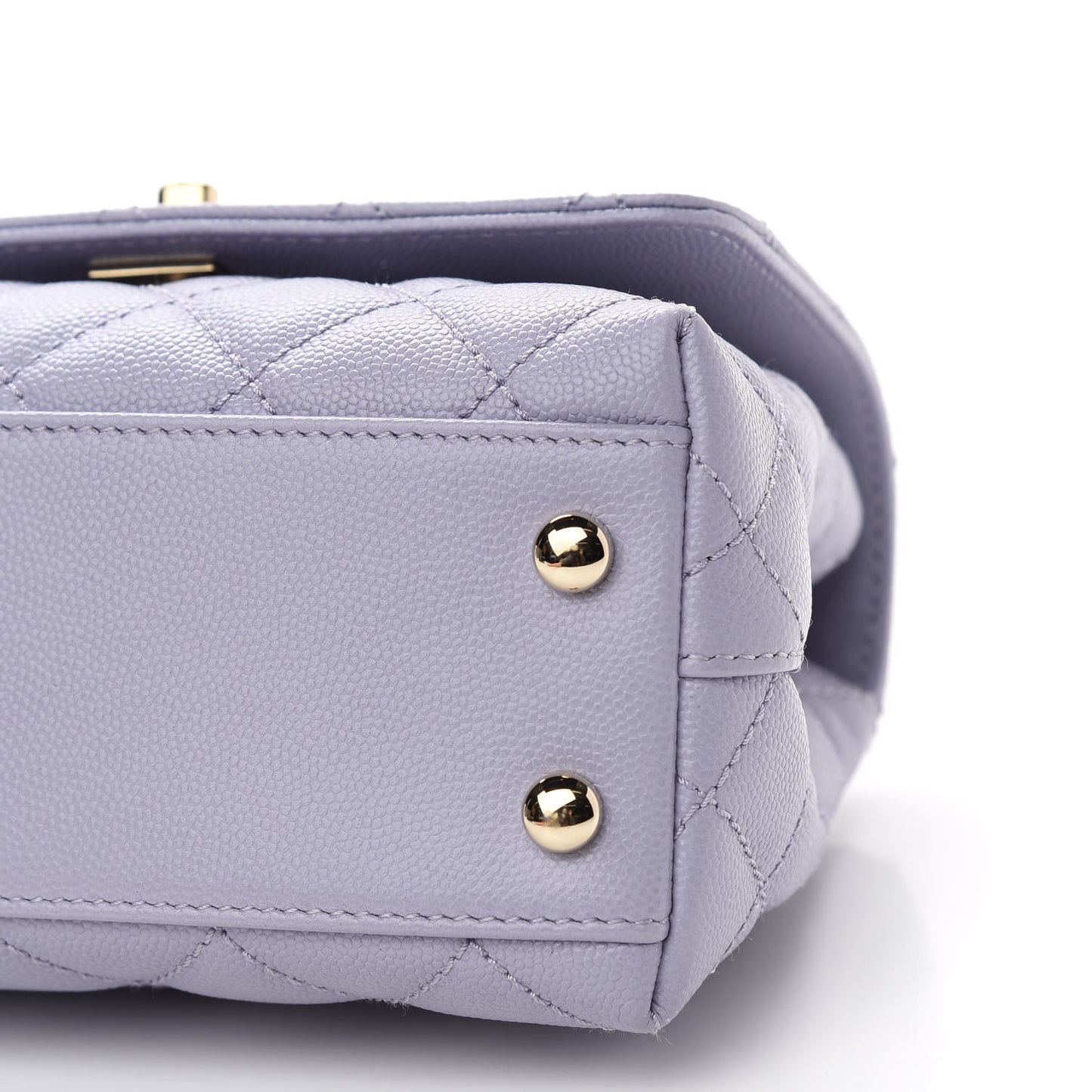 Caviar Quilted Extra Mini Coco Handle Flap Light Purple