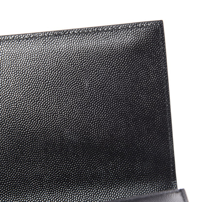 Saint Laurent Grain De Poudre Monogram Cassandre Clutch Black 13 of 13