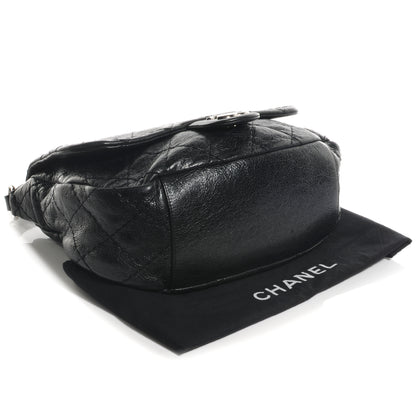 Chanel Glazed Calfskin On The Road XL Flap Black 4 of 8