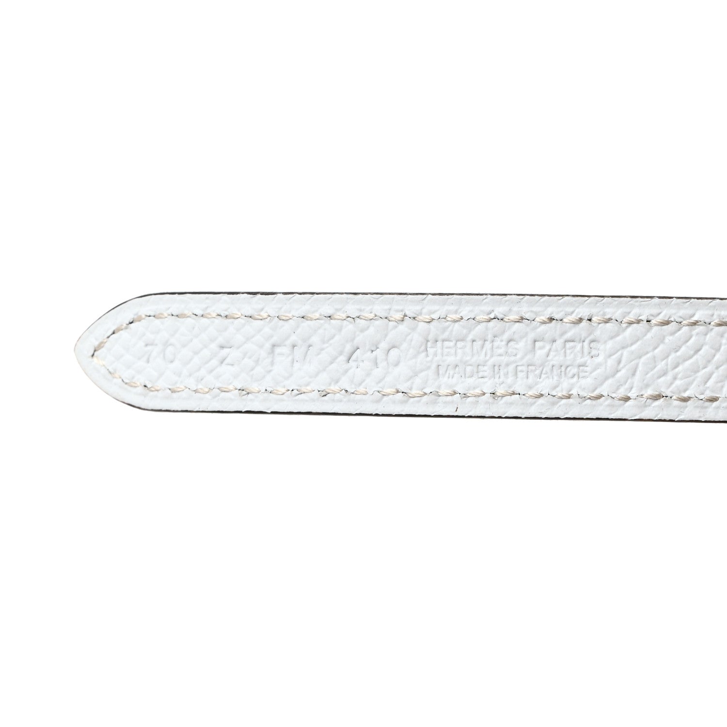Hermes Epsom Swift 13mm H Medor Belt 70 28 White Etoupe 5 of 8