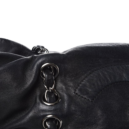 Chanel Lambskin Chain Shoulder Bag Black 16 of 26