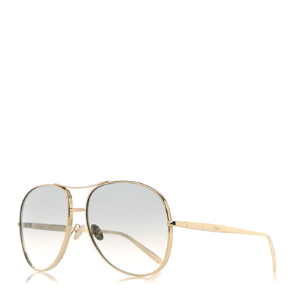Chloe Metal Aviator CE127S Sunglasses Gold 1 of 8