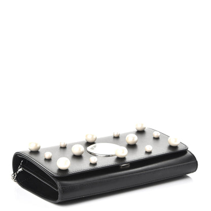 Fendi Vitello Liberty Pearl F is Fendi Wallet On Chain Black 4 of 7