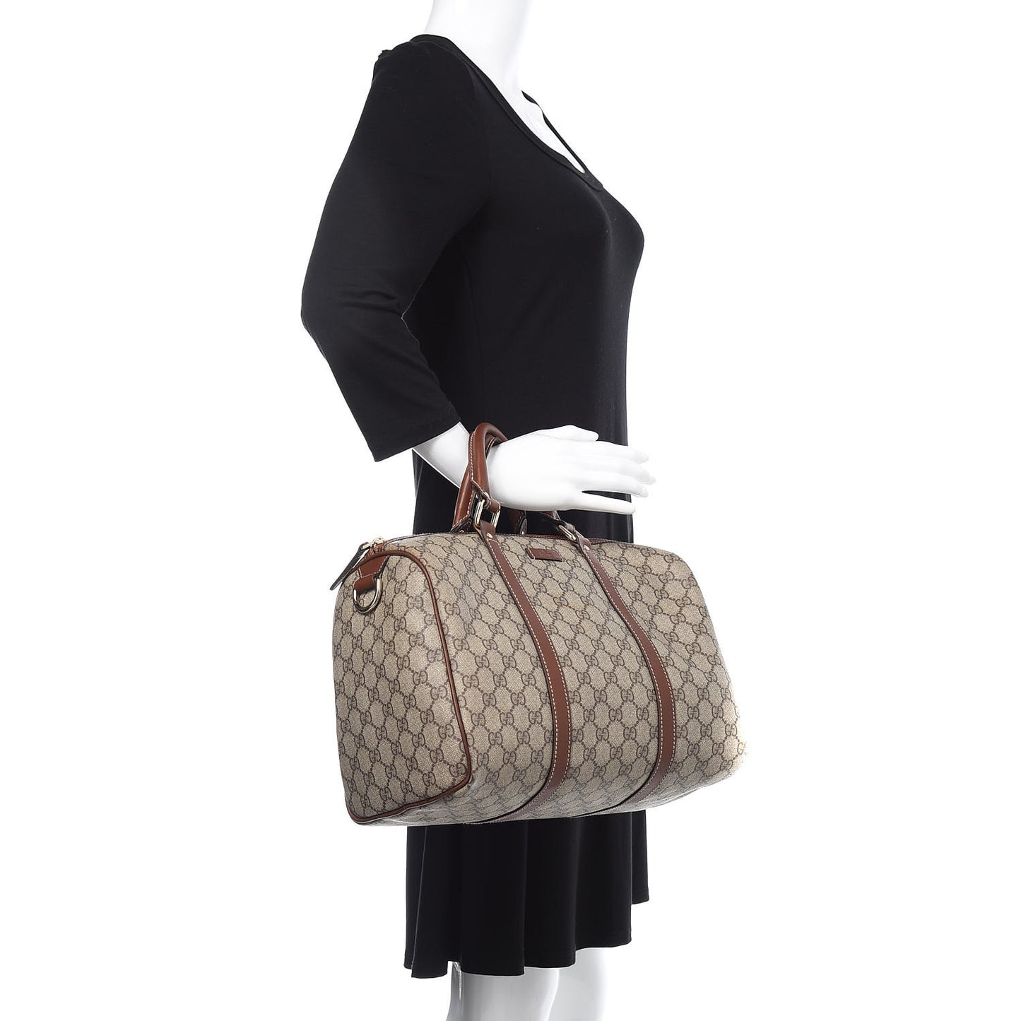 GG Plus Monogram Medium Joy Boston Brown