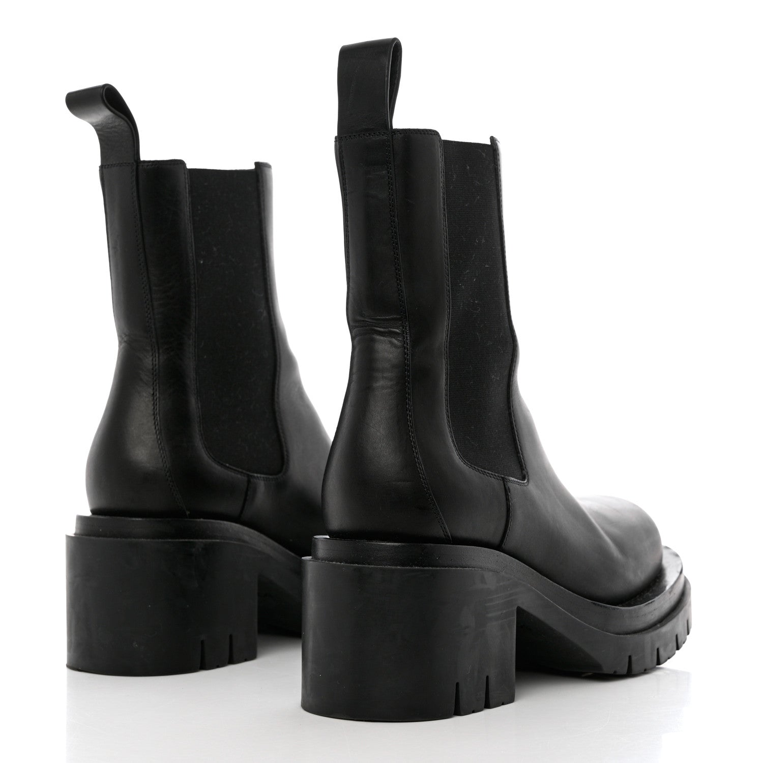 Bottega Veneta Calfskin The Lug Chelsea 30/70mm Ankle Boots 39 Black 4 of 12