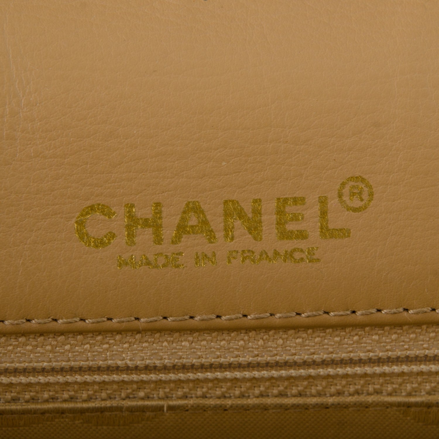 Chanel Calfskin Quilted Medium Wild Stitch Flap Beige 7 of 10