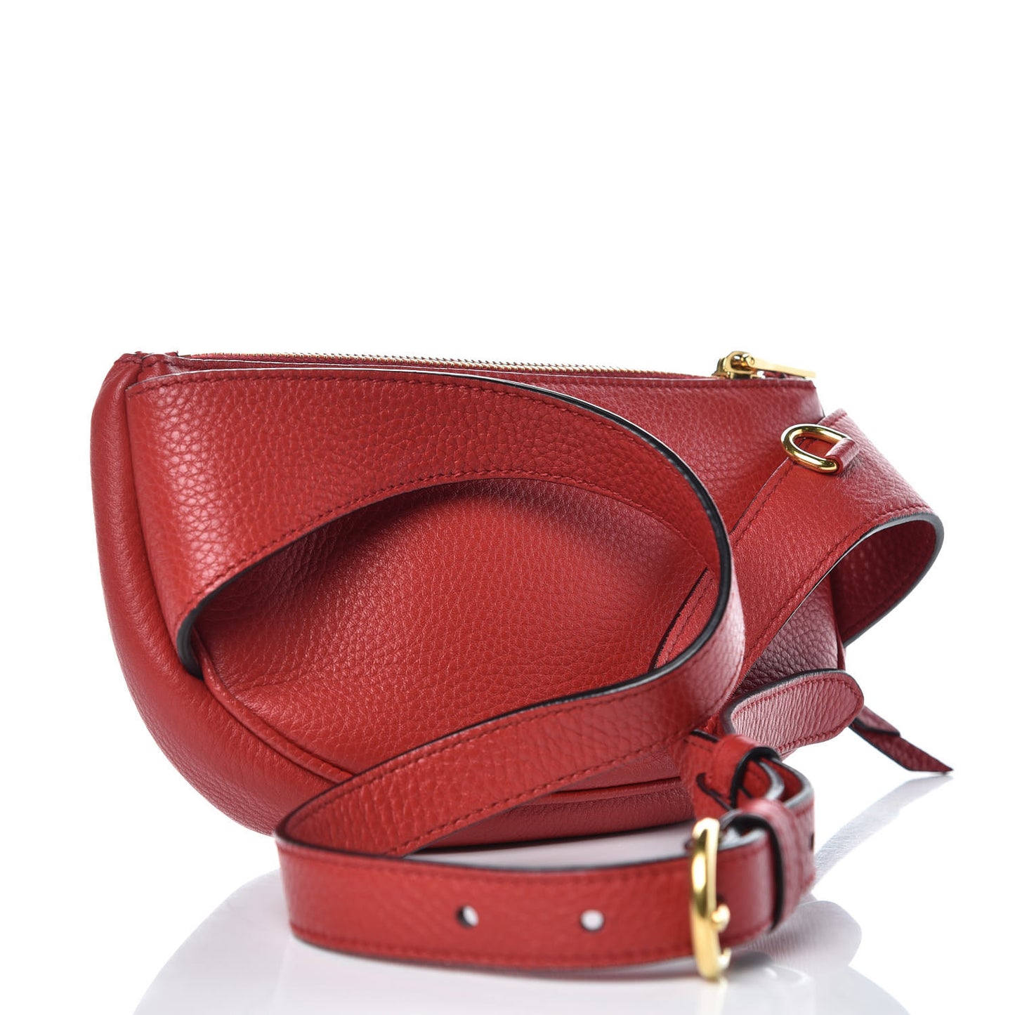 Vitello Daino Small Belt Bag Rosso