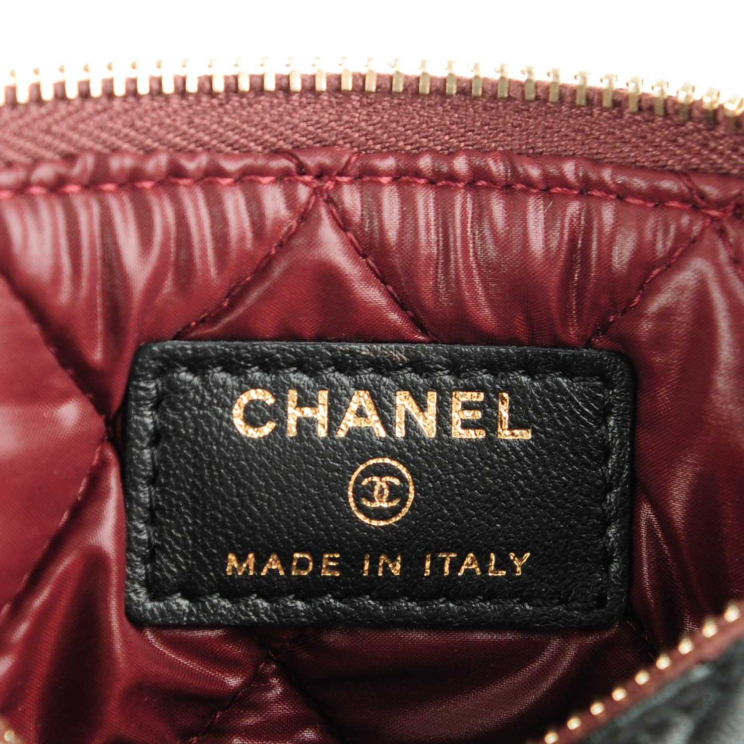 Chanel Lambskin Quilted Small Cosmetic Case Black 6 of 7