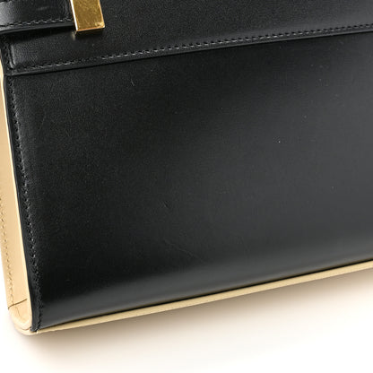 Saint Laurent SAINT LAURENT Smooth Calfskin Manhattan Shoulder Bag Black Beige 12 of 12