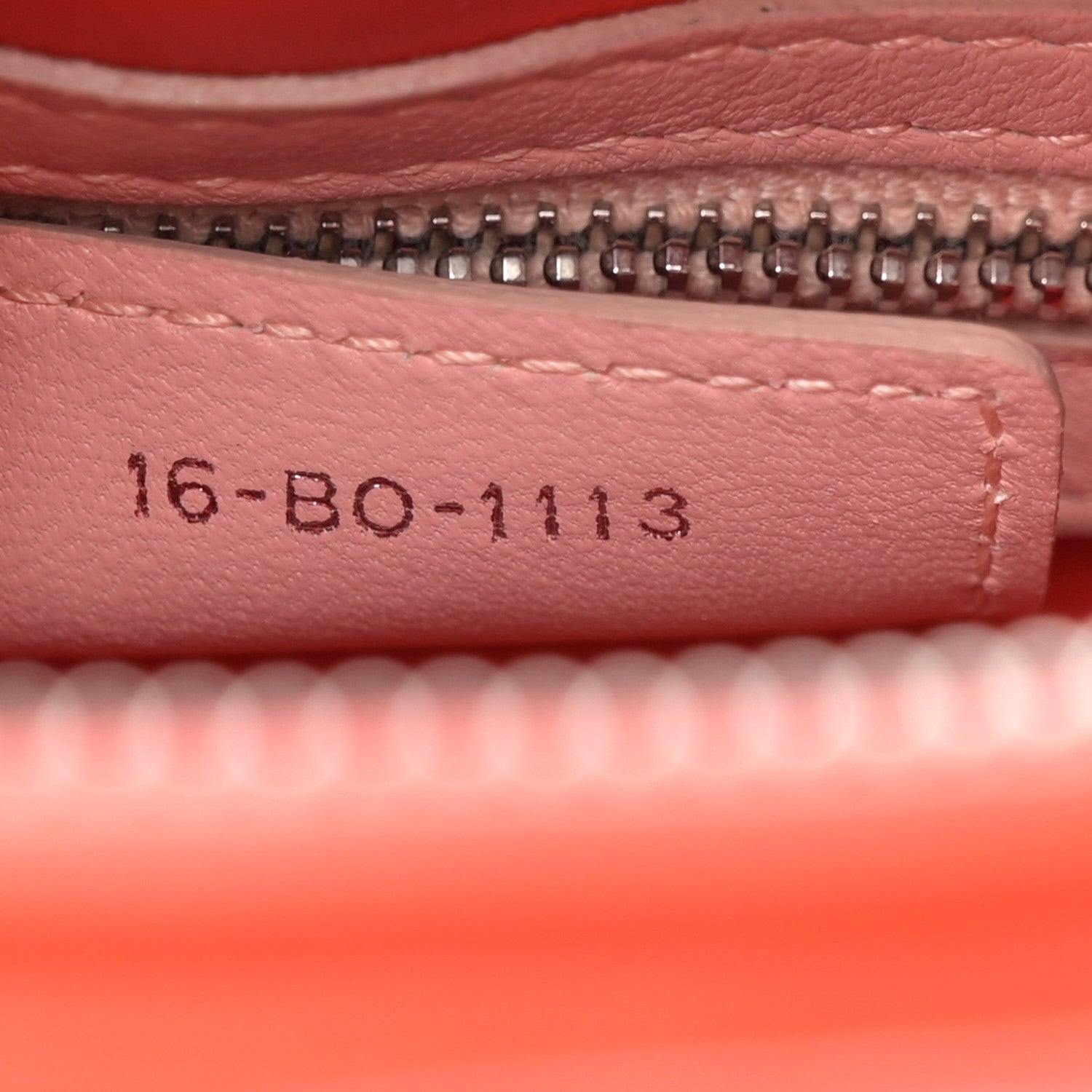 Christian Dior Lambskin Cannage Tri-Color Medium Lady Dior Orange Riviera Fuchsia Cosmopolitan Lipstick Natural 7 of 10