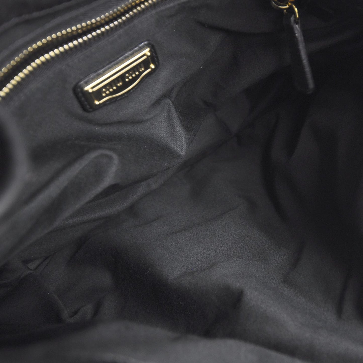 Leather Matelasse Coffer Hobo Black