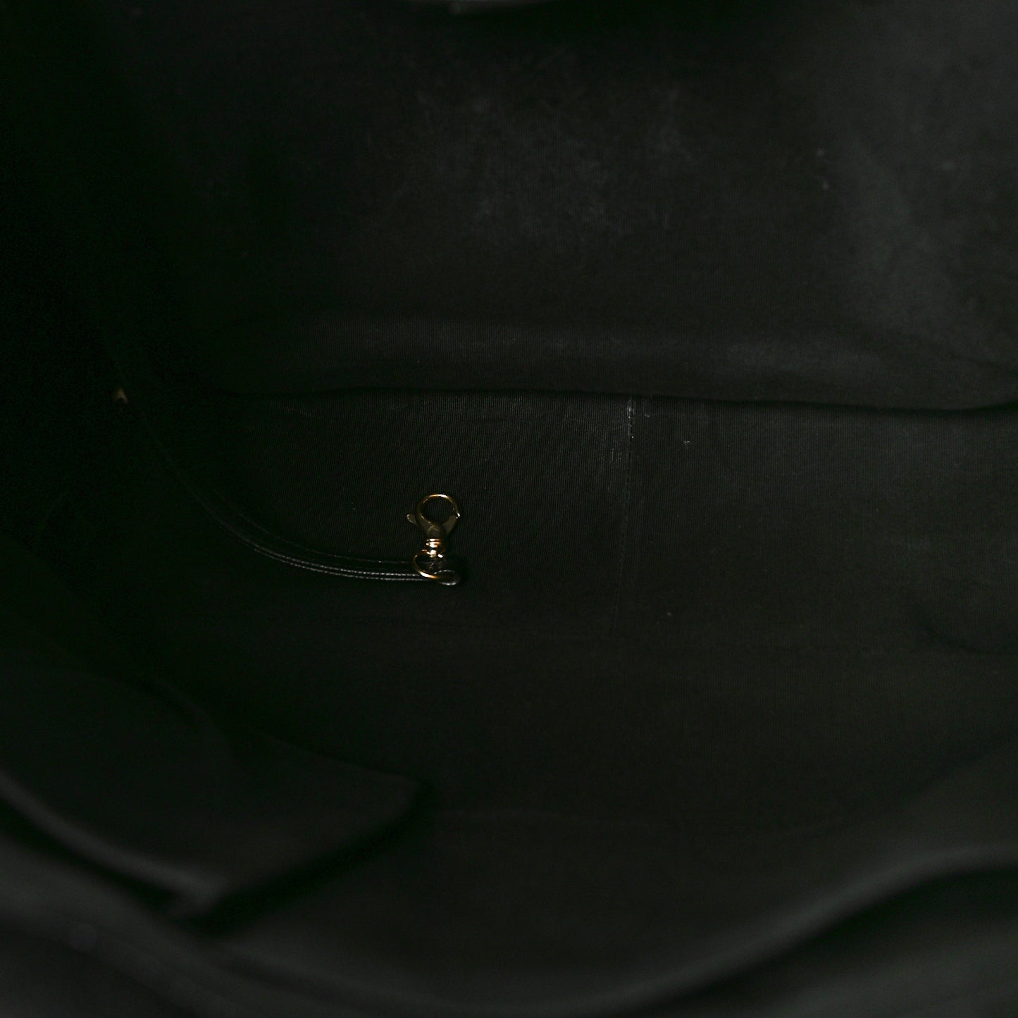 Caviar Quilted Large Shopping Tote Black