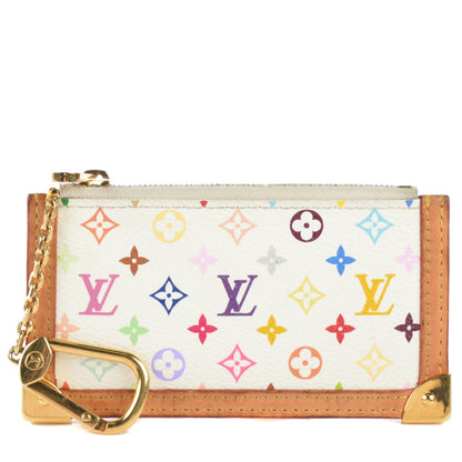 Louis Vuitton Monogram Multicolor Key Pouch White 1 of 8
