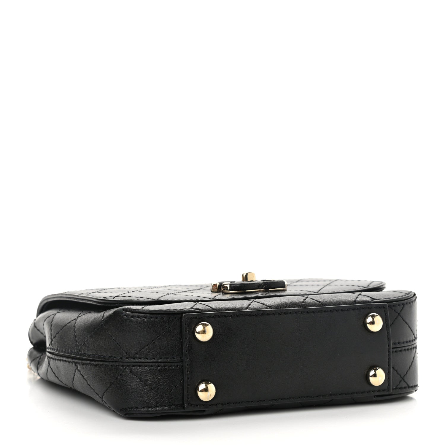 Chanel Calfskin Stitched Small Covered CC Flap Bag Black 4 of 11