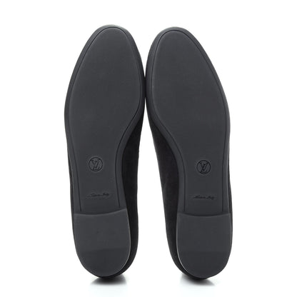 Louis Vuitton Suede Monogram Uniformes Ballet Flats 39 Black 6 of 10