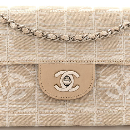 Chanel Nylon Travel East West Flap Beige 8 of 13