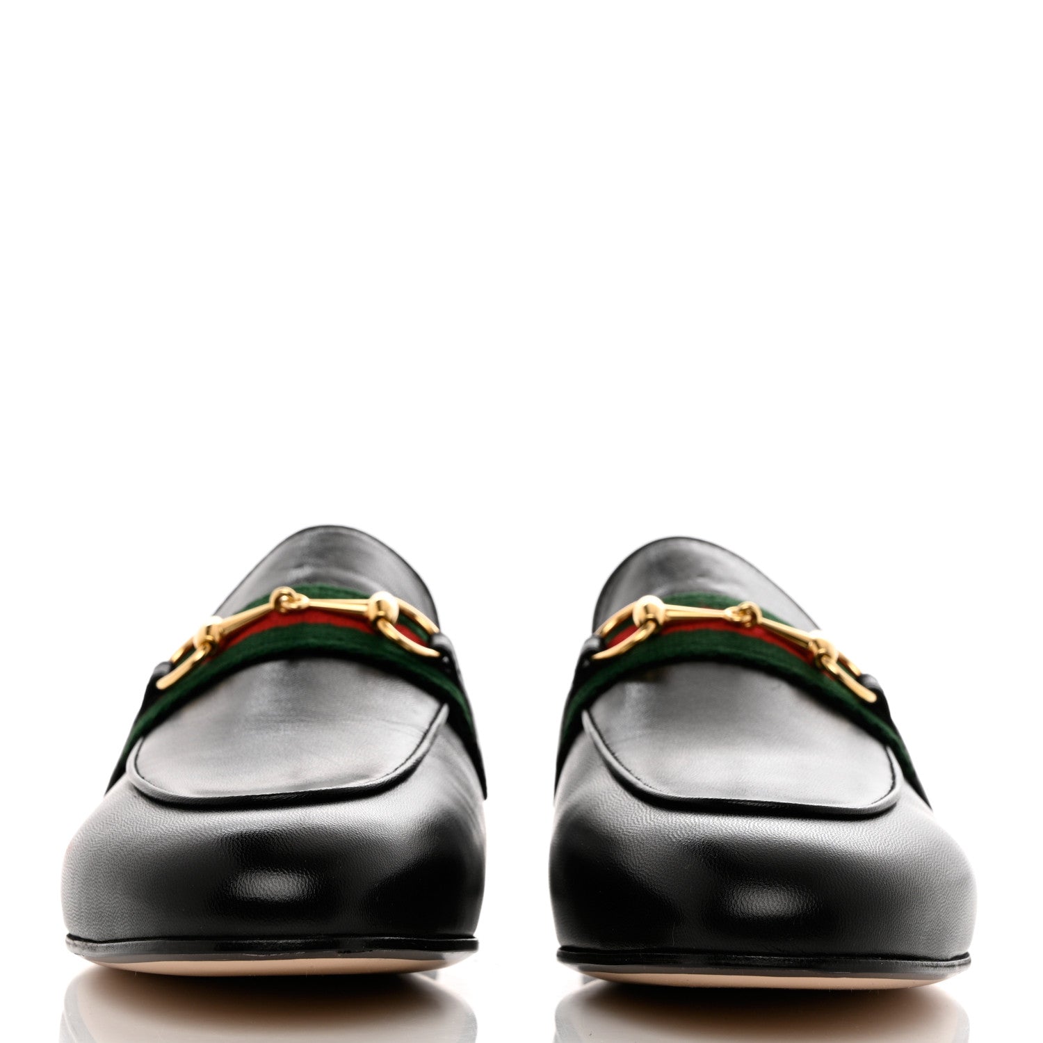 Gucci Malaga Kid Web Womens Princetown Slippers 38.5 Black 2 of 10