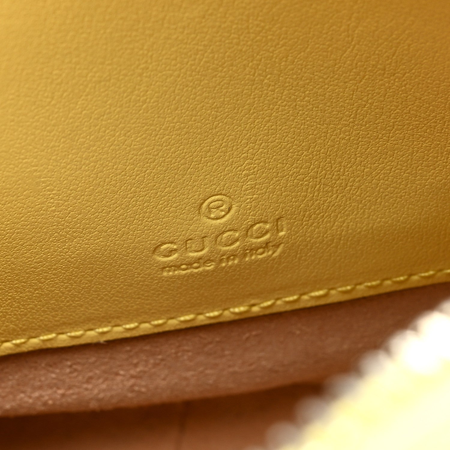 Gucci Calfskin Matelasse Mini GG Marmont Crossbody Bag Banana 6 of 12