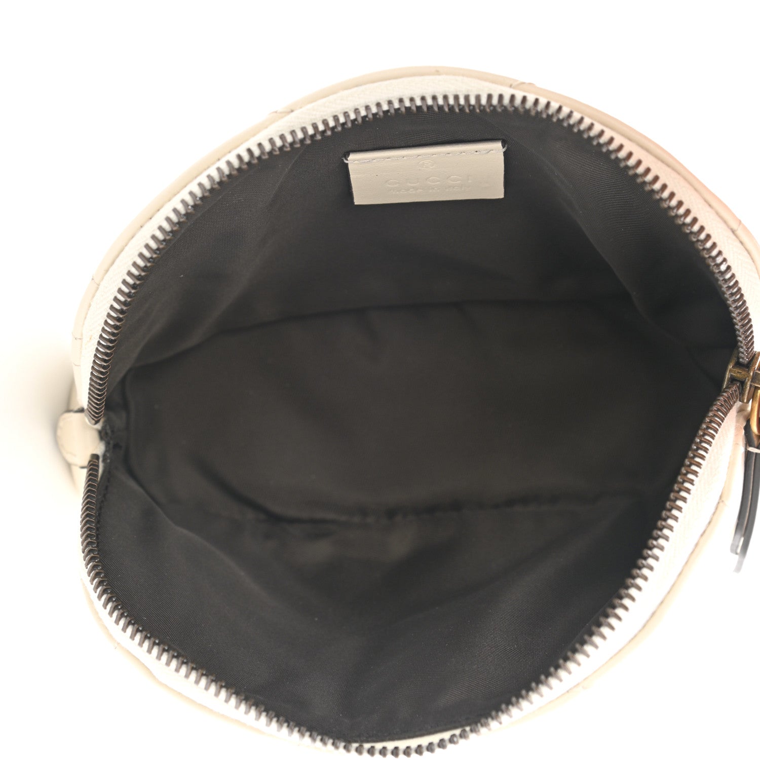 Gucci Calfskin Matelasse GG Marmont Pouch Cosmetic Case White 6 of 8