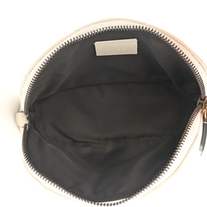 Gucci Calfskin Matelasse GG Marmont Pouch Cosmetic Case White 6 of 8
