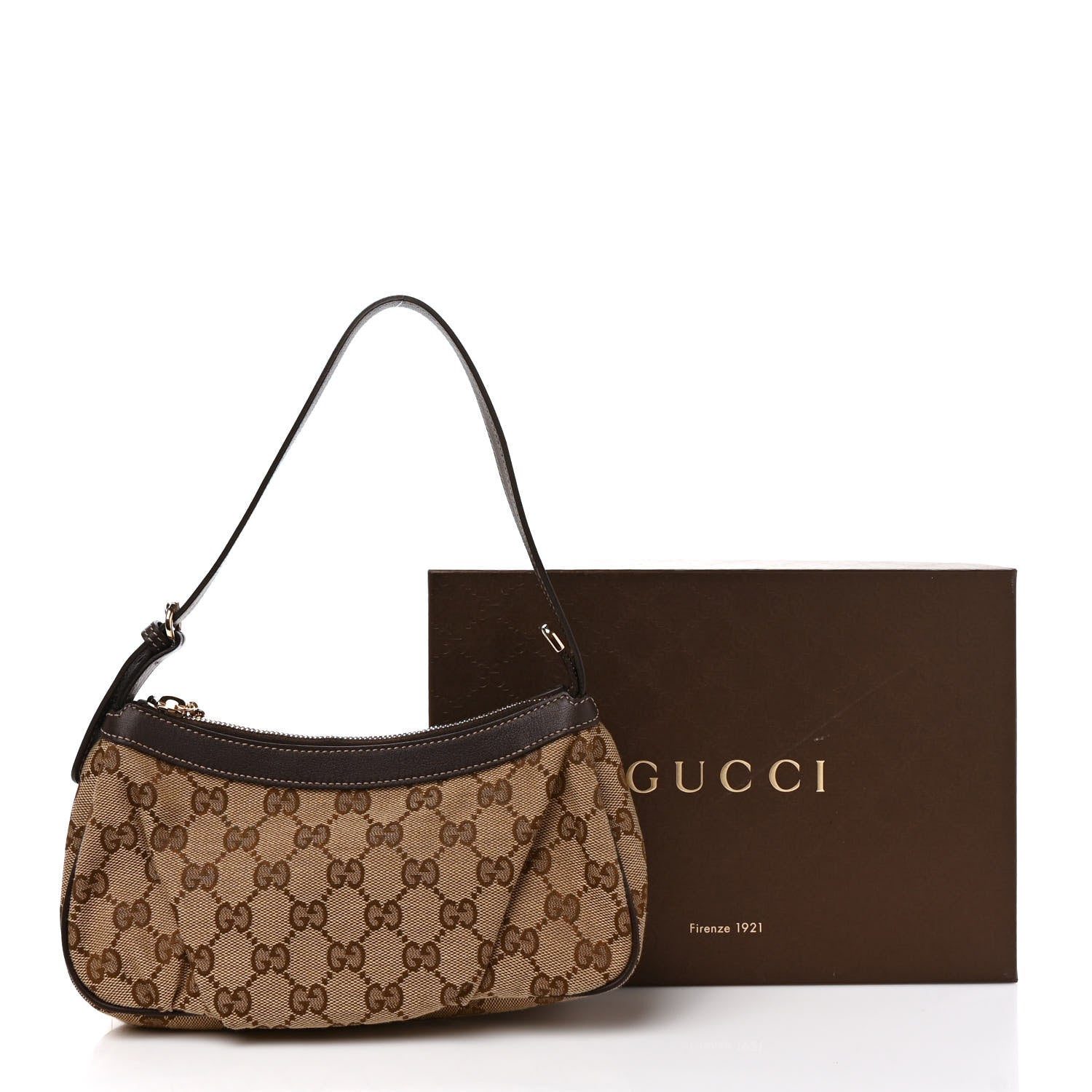 Gucci Monogram Lovely Heart Cosmetic Case Dark Brown 10 of 10