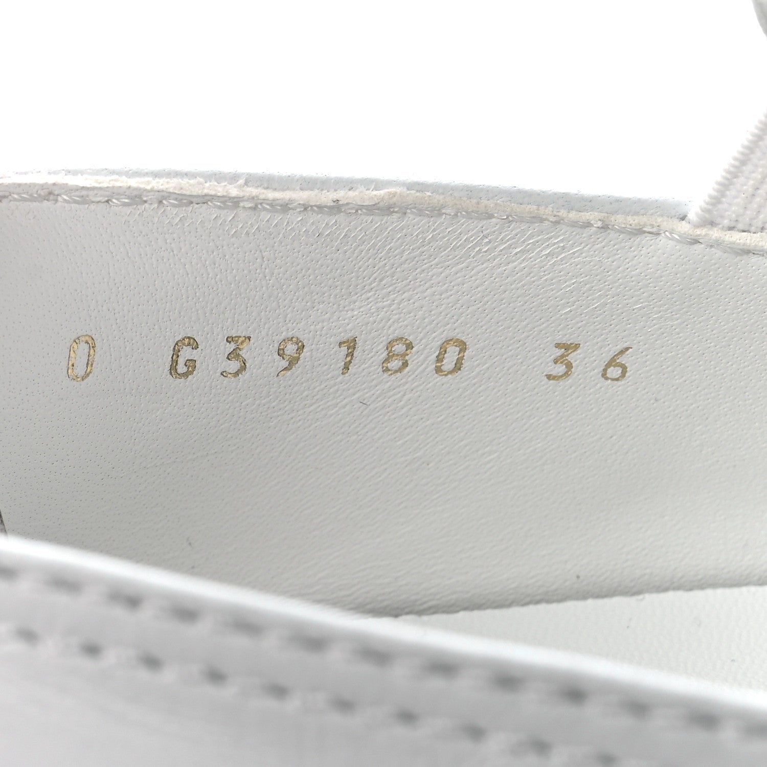 Chanel Lambskin Quilted Womens CC Stroll Sneakers 36 White 9 of 10