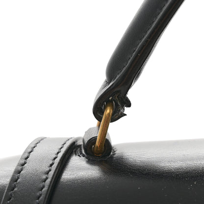 Saint Laurent Smooth Calfskin Medium Classic Monogram Cassandra Top Handle Black Rouge Legion 12 of 13