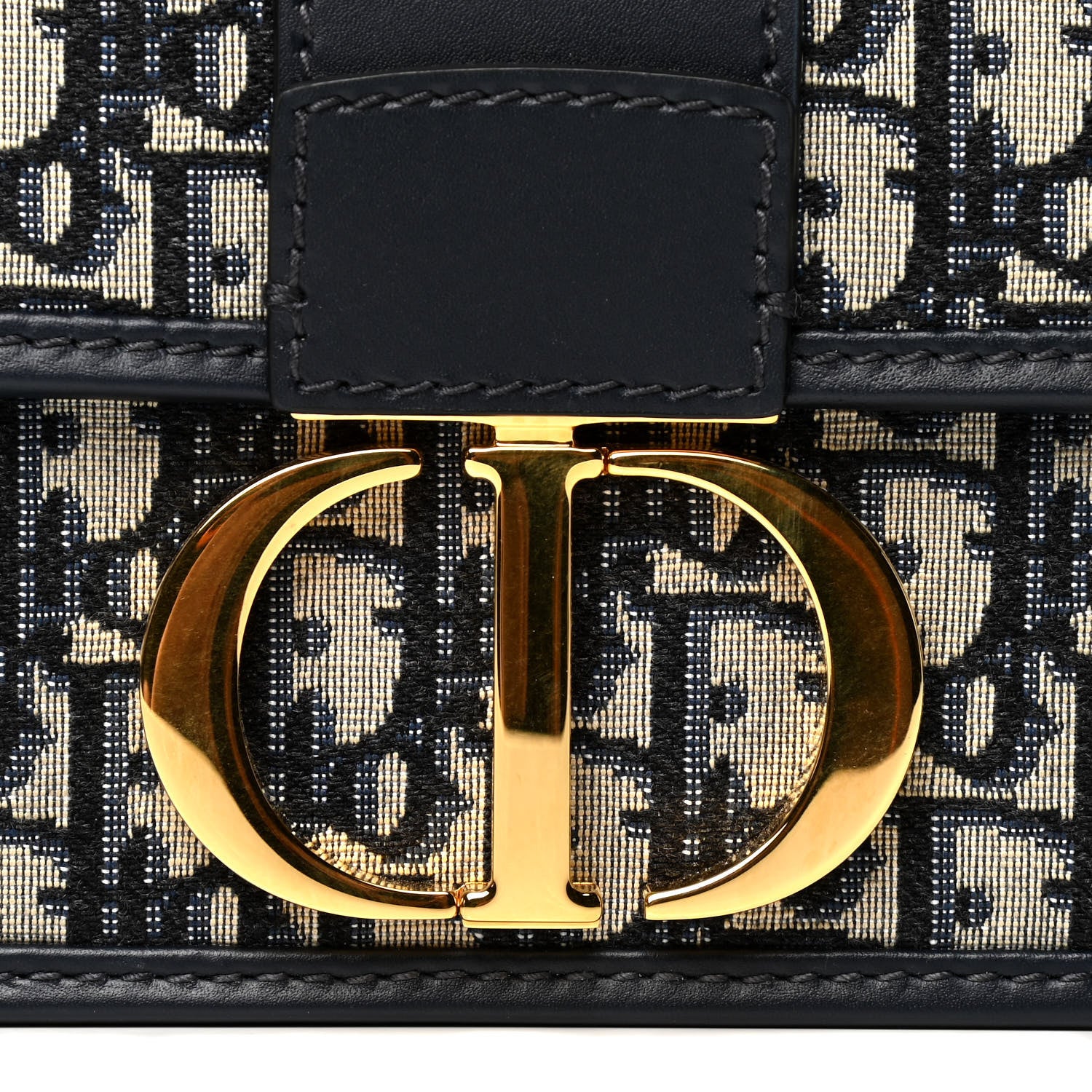 Christian Dior Oblique 30 Montaigne Flap Bag Blue 5 of 5
